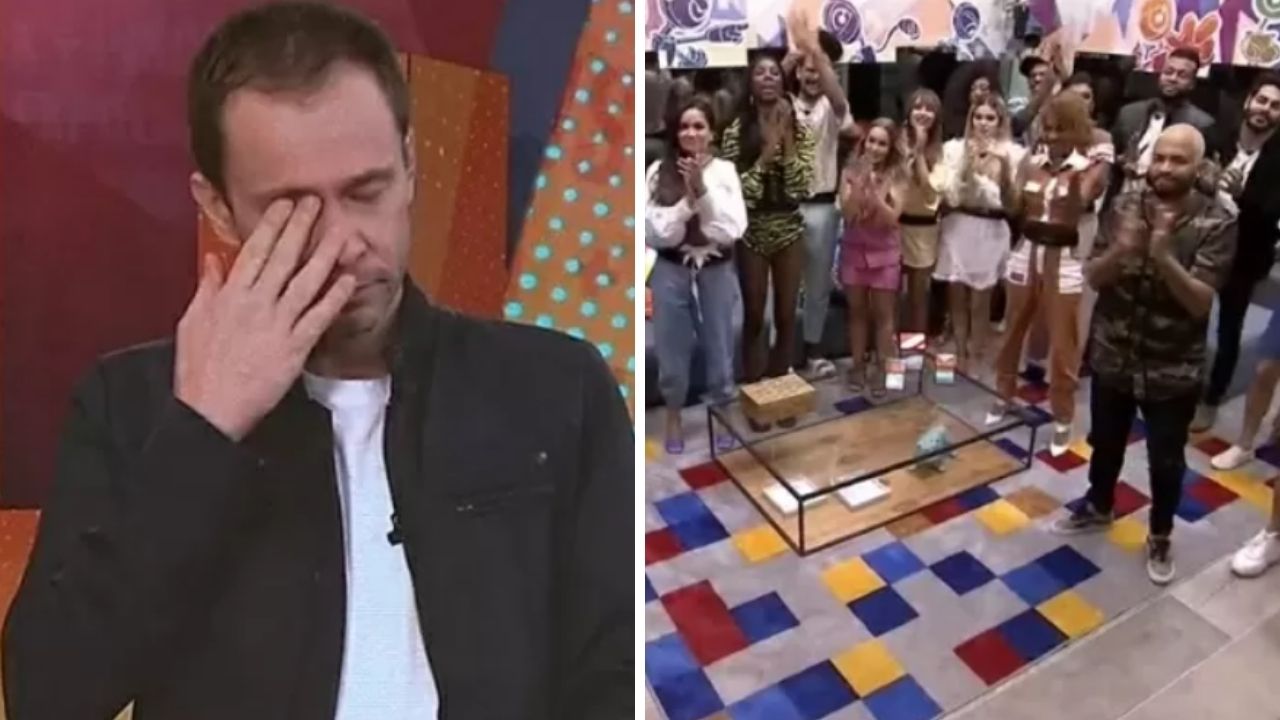 No especial BBB Dia 101, Tiago Leifert quebra o protocolo, tem crise de choro e comove a web: “O país tá machucado”