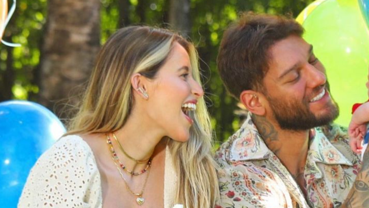 Lucas Lucco e Lorena Carvalho celebram primeiro mesversário do filho e beleza impressiona: “Quanta bochecha!”