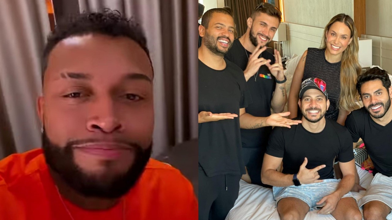 No dia da grande final do BBB21, Nego Di detona reencontro entre os participantes da edição:  “Fingindo serem amigos”