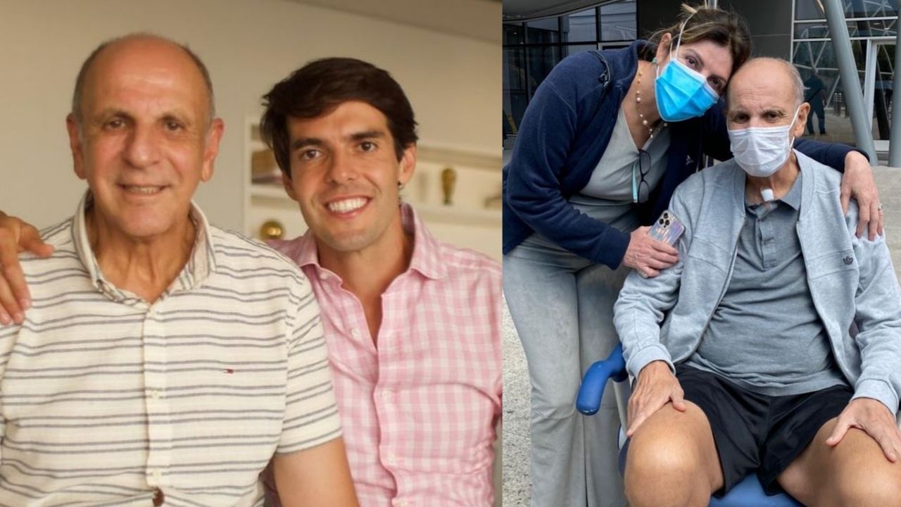 Após 40 dias internado por Covid-19, pai de Kaká recebe alta e segue em recuperação em casa: “Guerreiro”
