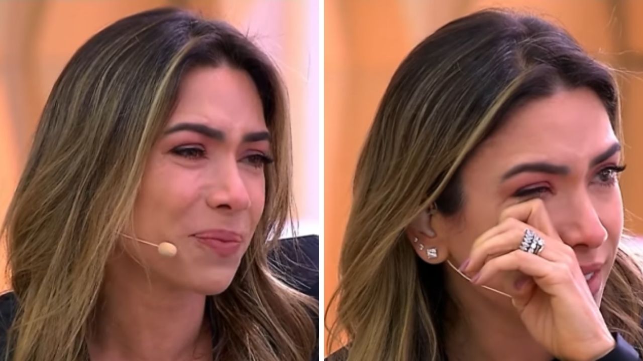 Patrícia Abravanel não segura a emoção e chora de saudades de Silvio Santos em seu programa: “É muito triste”