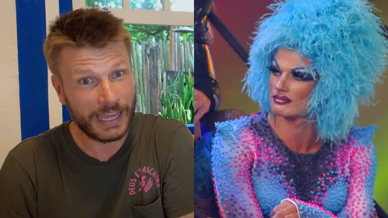 Rodrigo Hilbert relembra perrengue para esconder ‘volume’ ao fazer drag queen: “Testículos para dentro”