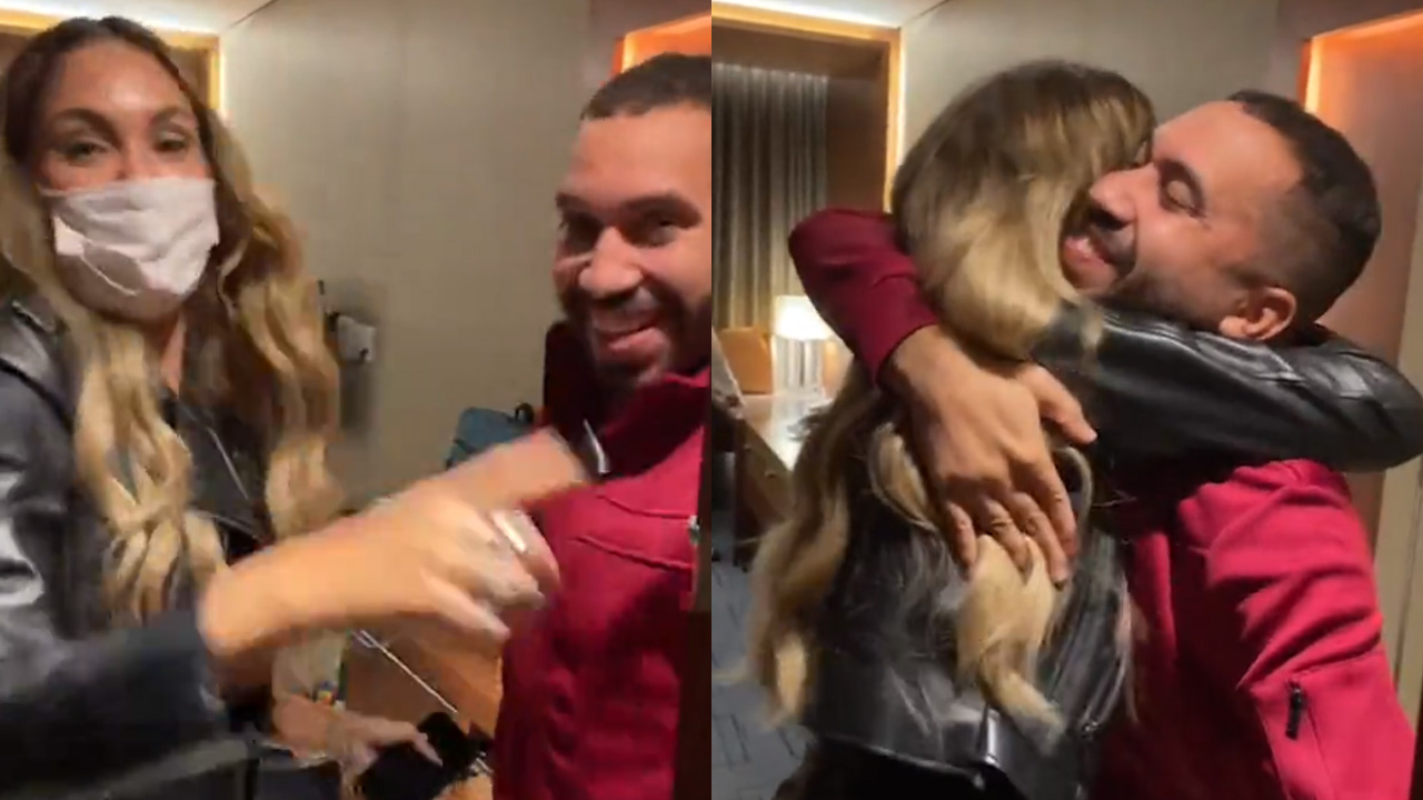 BBB21: Em vídeo, Sarah reencontra Gilberto e emoção rola solta: “Meu campeão”