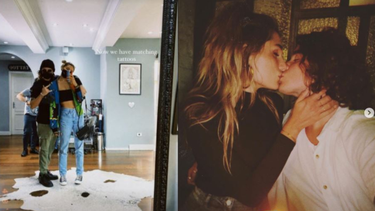 Sasha Meneghel e o noivo, João Figueiredo, fazem a mesma tatuagem: ”Combinando”