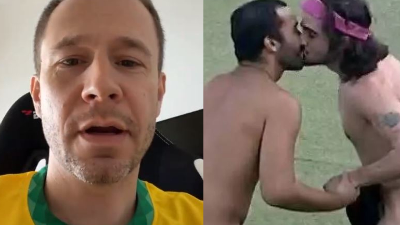 Tiago Leifert reage após ter post sobre Gilberto e Fiuk censurado: “Pessoal não gosta da cachorrada”