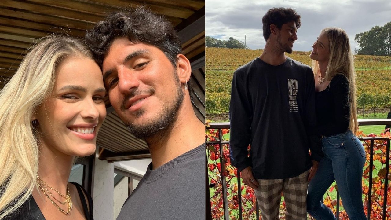 Yasmin Brunet e Gabriel Medina ignoram polêmica familiar e aproveitam momento romântico na Austrália: “Te amo”