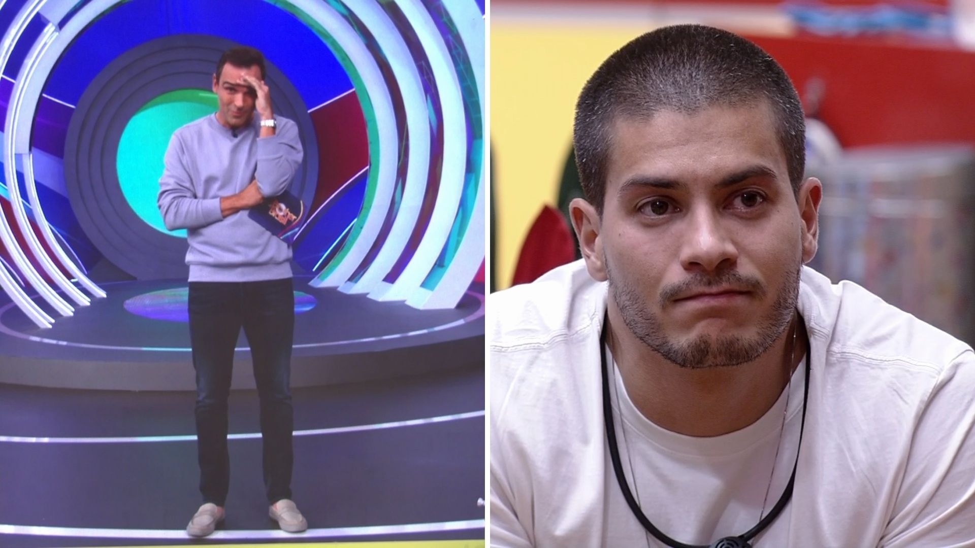 BBB22: Arthur surge abatido e leva sermão de Tadeu Schmidt ao vivo: “Não cabe o erro”