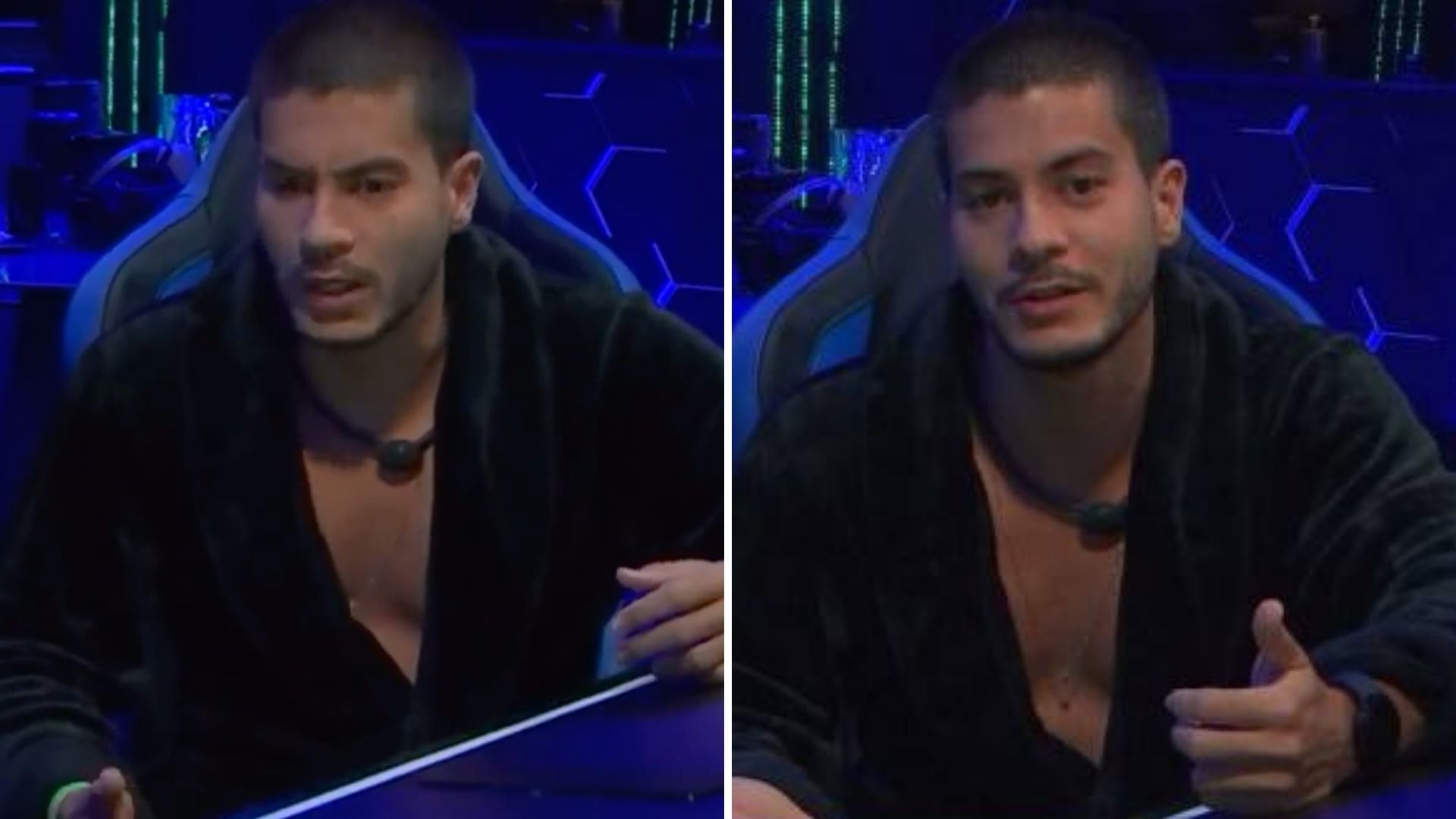 BBB22: Arthur Aguiar olha para a câmera e manda recado ao público: “Muito orgulhoso”