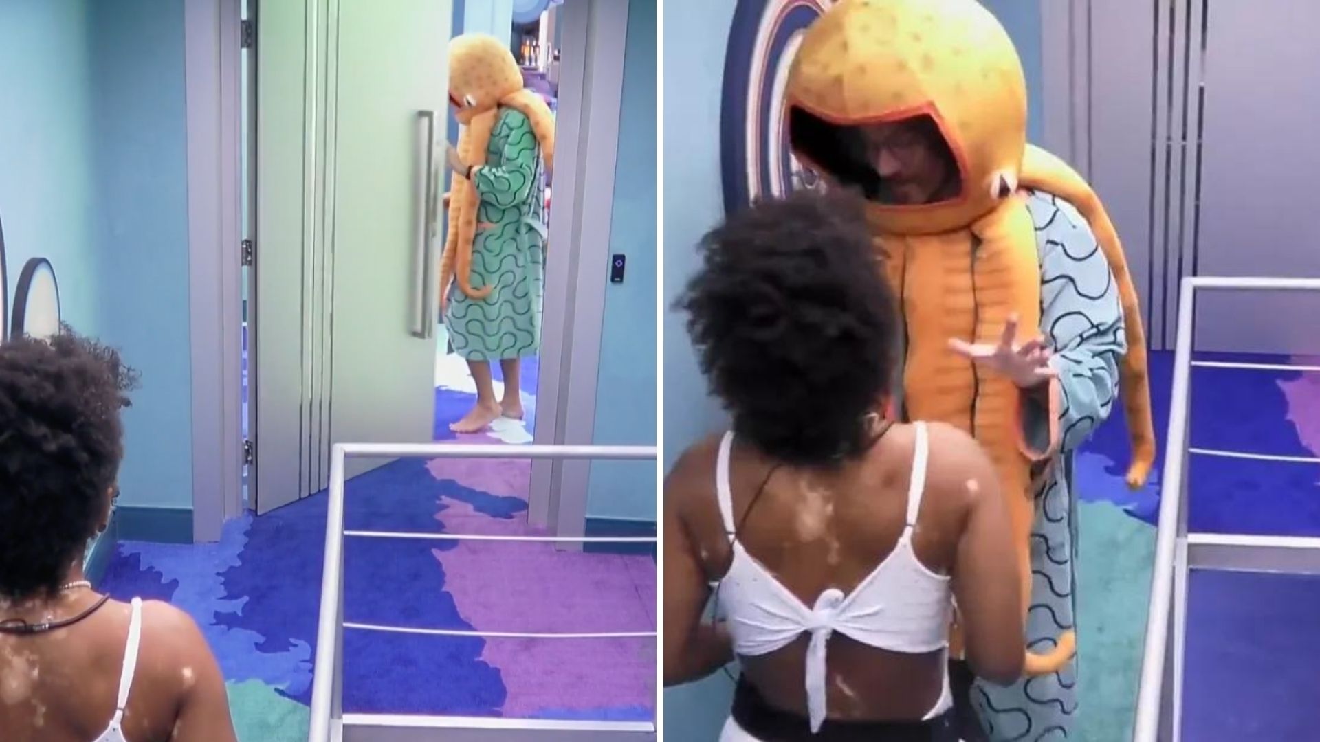 BBB22: Revoltado, Eliezer se irrita e bate a porta na cara de Natália: “Não quero”