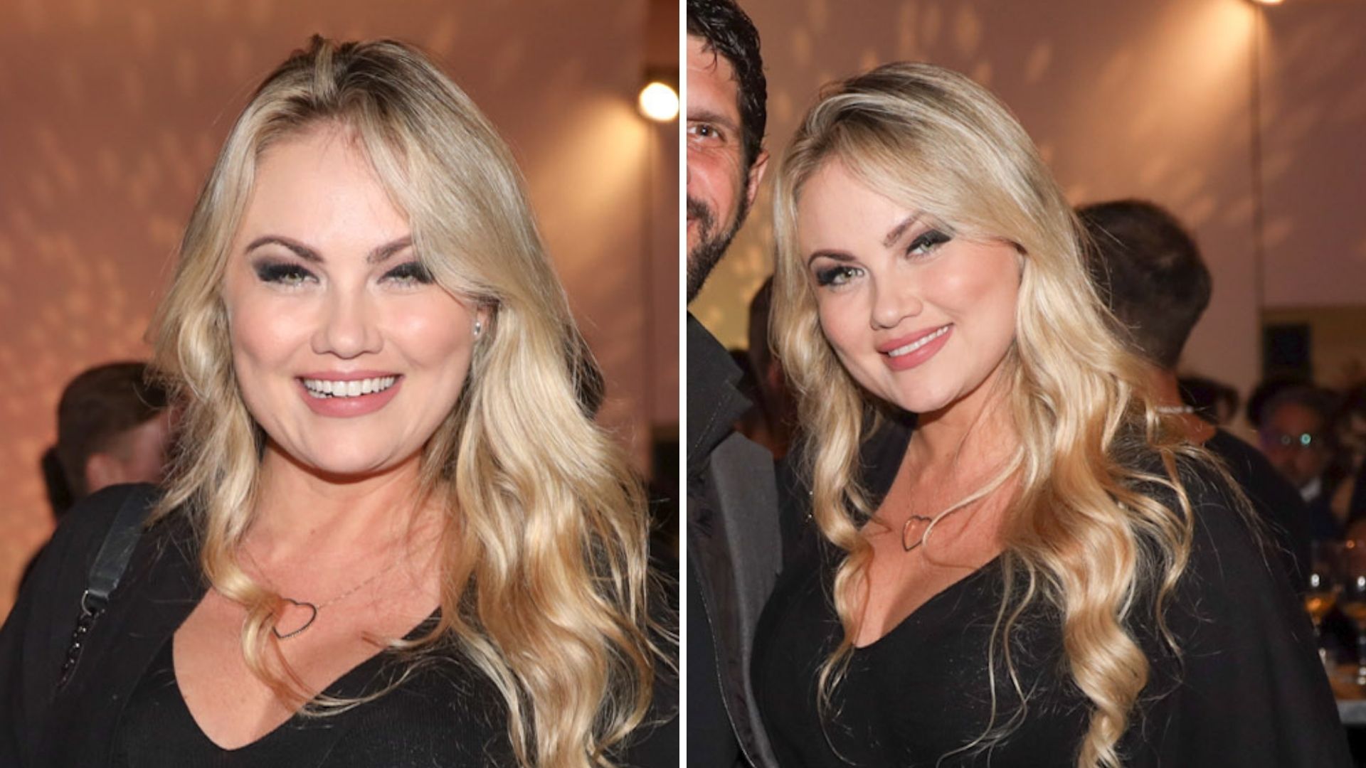 Discreta, Ellen Rocche surge feliz e posa com o namorado ator em momento raríssimo