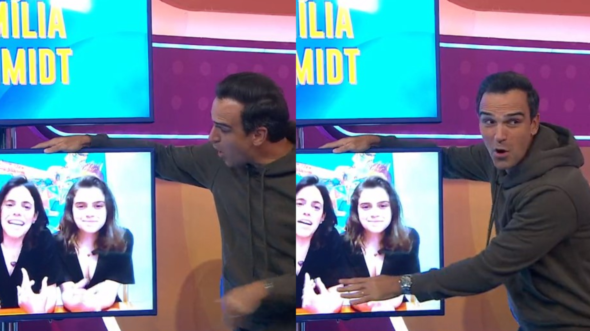 Esposa de Tadeu Schmidt comenta torcida no BBB22:  “Cada um tinha uma diferente”