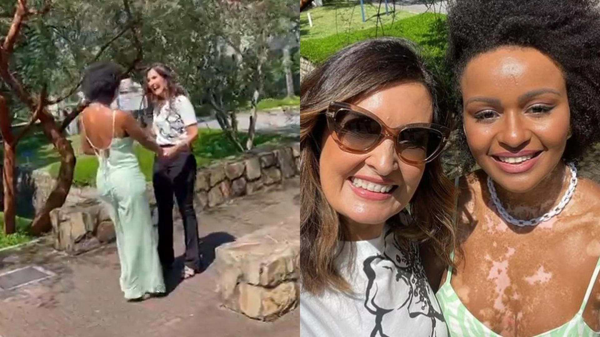 BBB22: Natália se emociona ao trombar com Fátima Bernardes na Globo: “Realização”