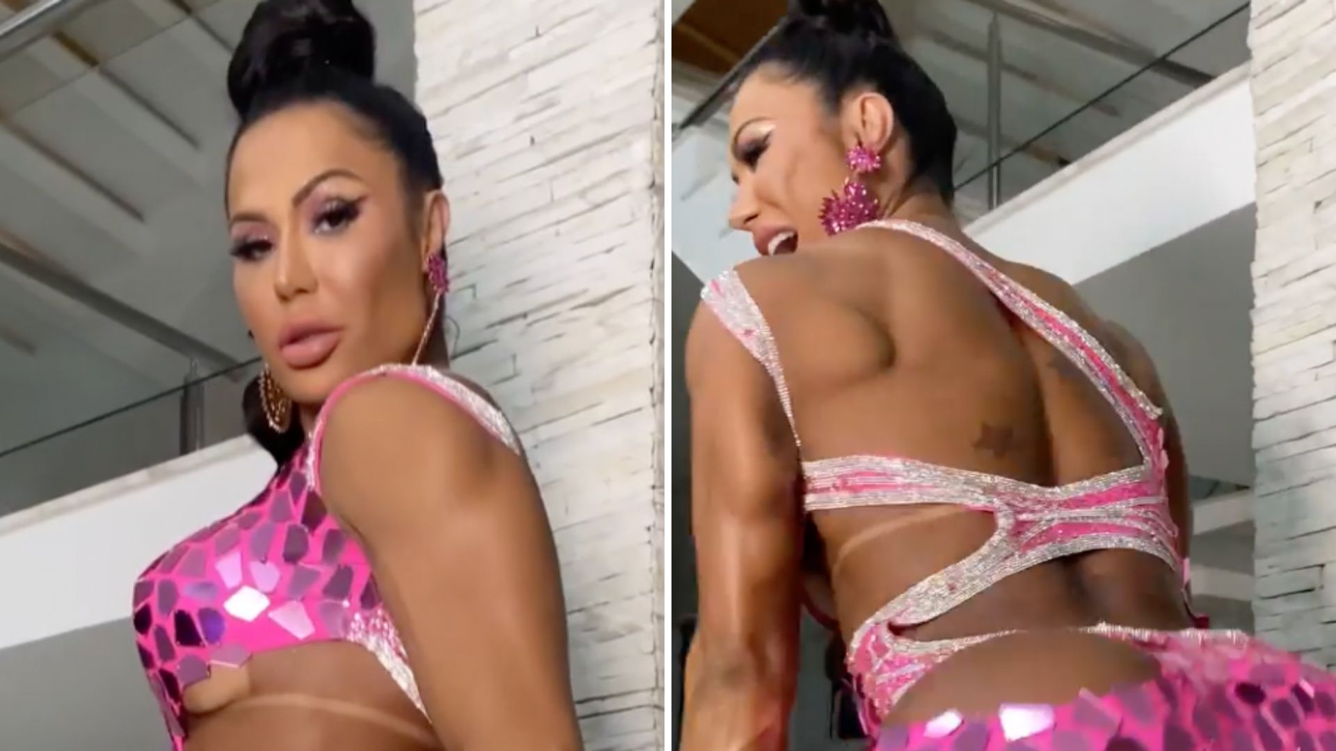 Gracyanne Barbosa causa em camarote com microvestido e bumbum imenso: “Gostosa”