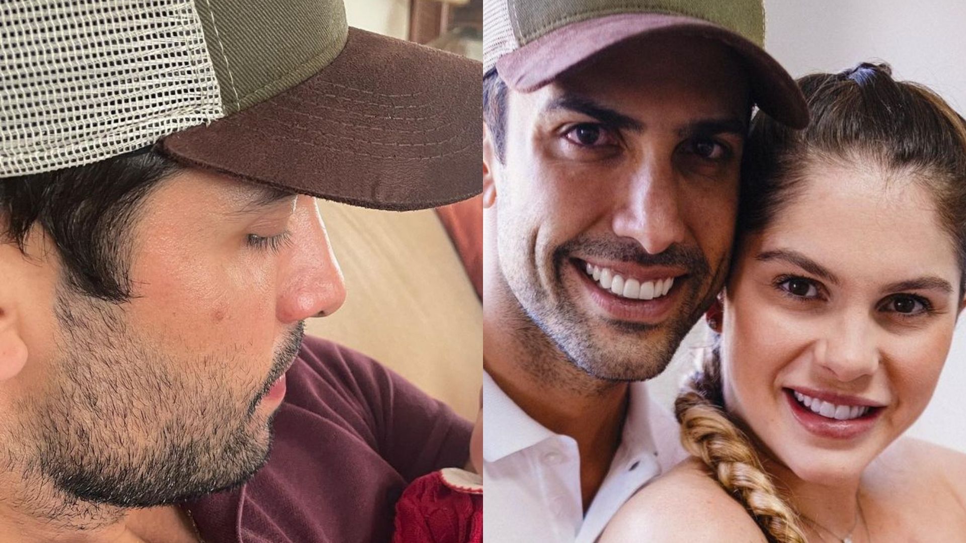 Marido de Bárbara Evans dá close no rostinho da filha e fica bobo: “Minha pequena”