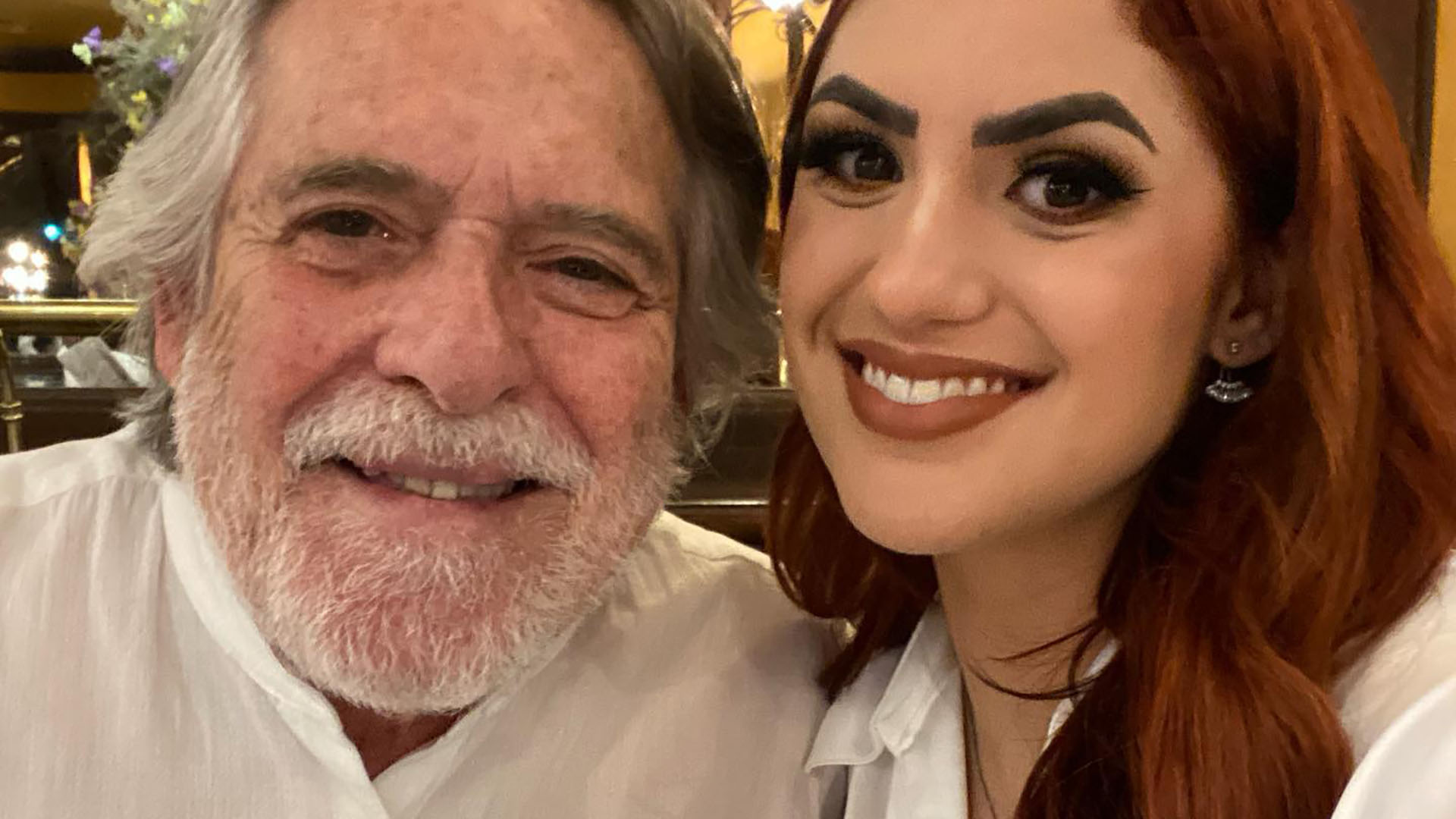 José de Abreu homenageia Carol Junger por três anos de namoro: “Tudo que sonhei”