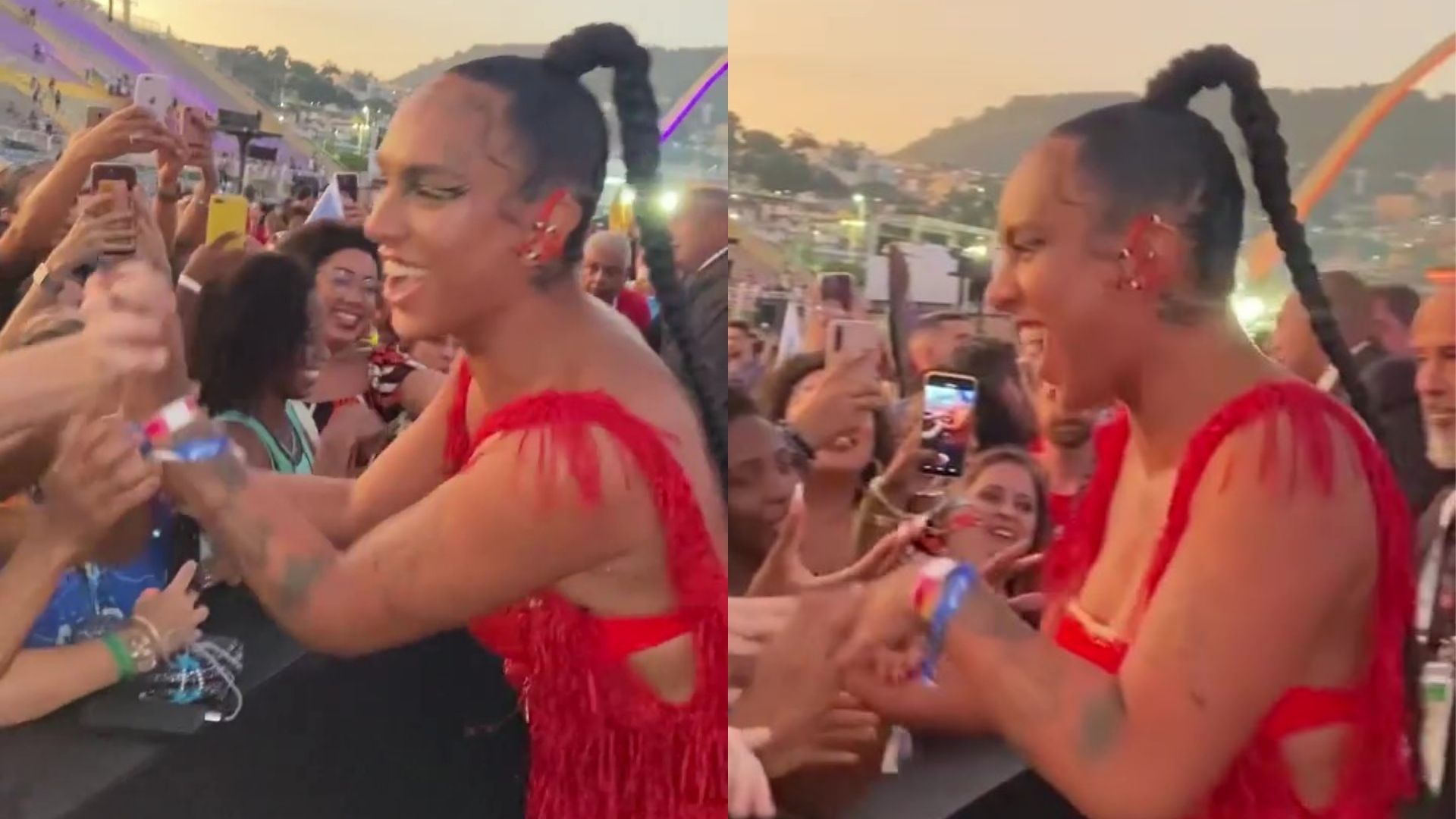 Ex-BBB Linn da Quebrada é ovacionada por fãs no Carnaval e agradece: “Muito feliz”