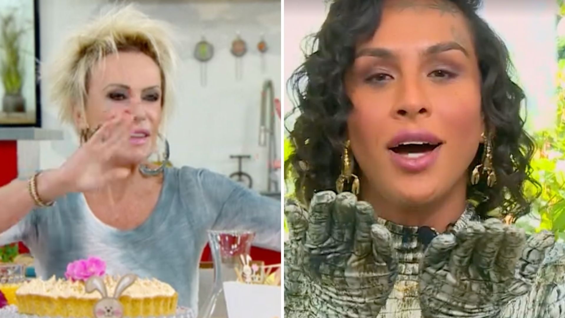 Linn da Quebrada surge vestida de cobra no ‘Mais Você’ e choca Ana Maria: “Espetáculo”