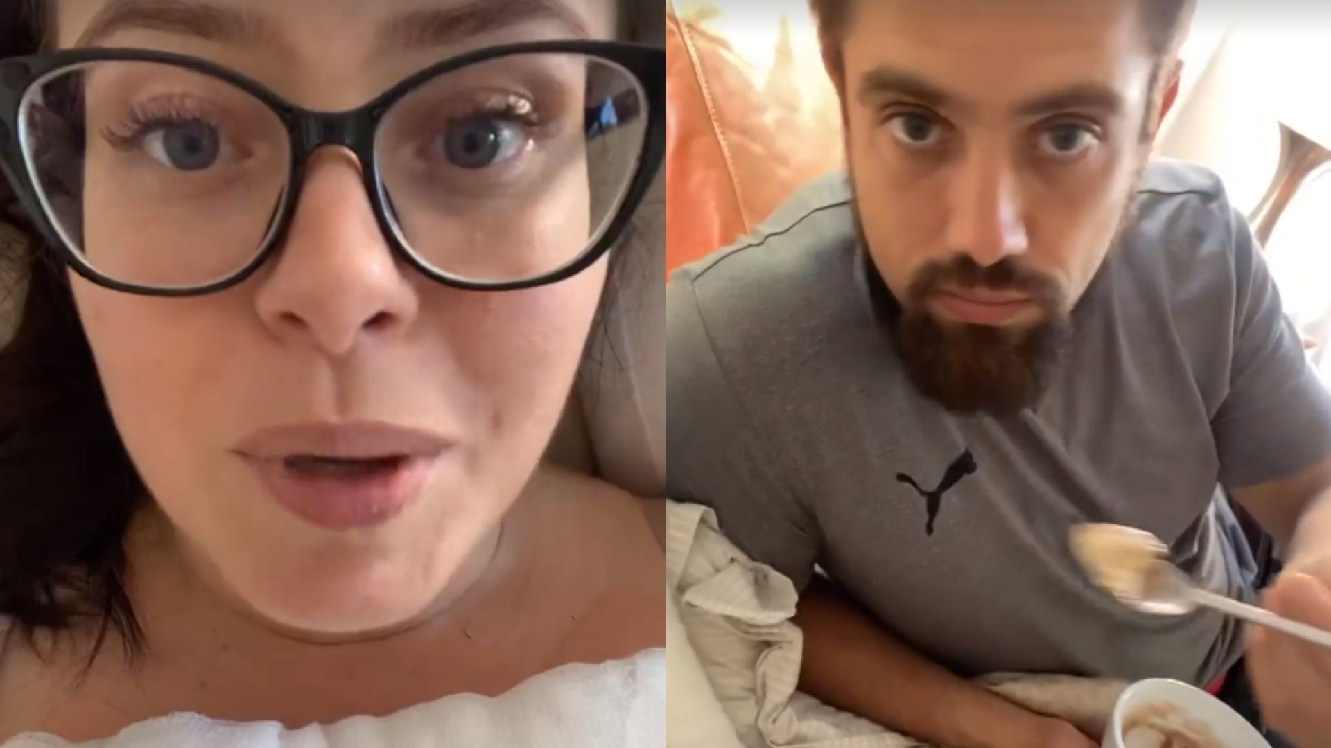 Mariana Bridi recebe agrado de Rafael Cardoso após cirurgia: “Comida na boquinha”