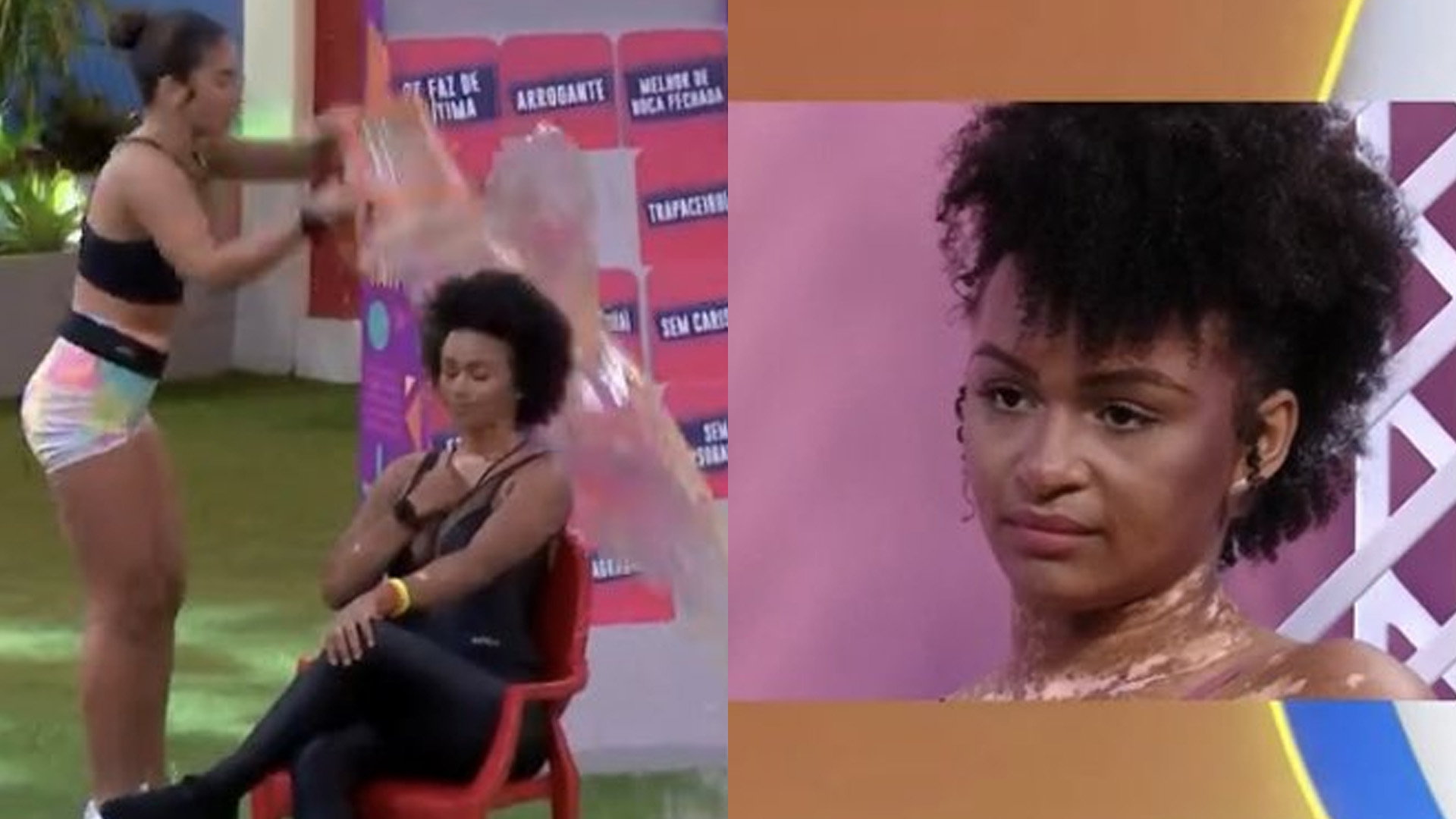 BBB22: Natália fica abalada ao ver cena do balde e responde Maria: “Tinha medo”