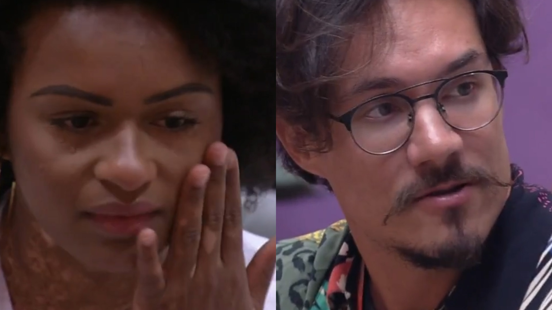 BBB22: No paredão, Natália se desespera e faz pedido a Eliezer: “Me promete?”