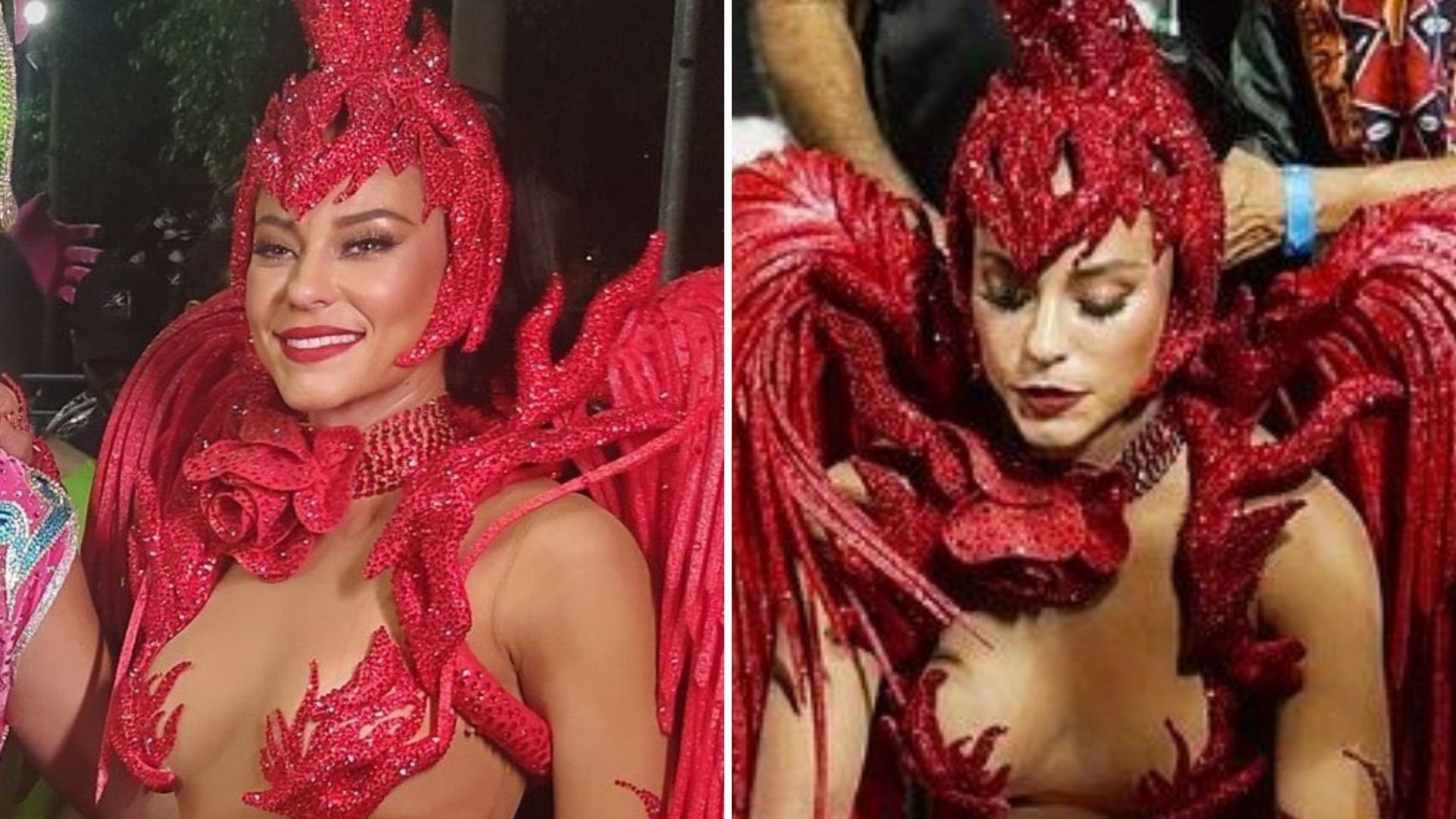 Rainha absoluta, Paolla Oliveira cobre só o essencial e deixa bumbum em evidência