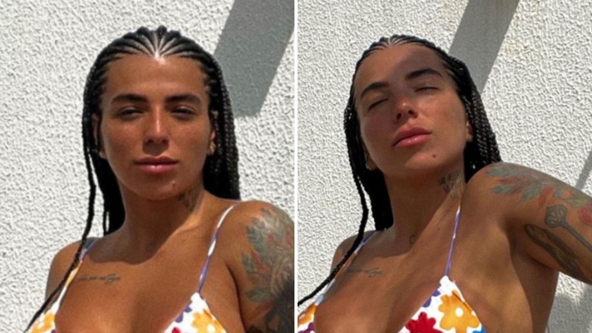 Filha gata de Maurício Mattar toma chuveirada de fio-dental: “Mulher deliciosa”