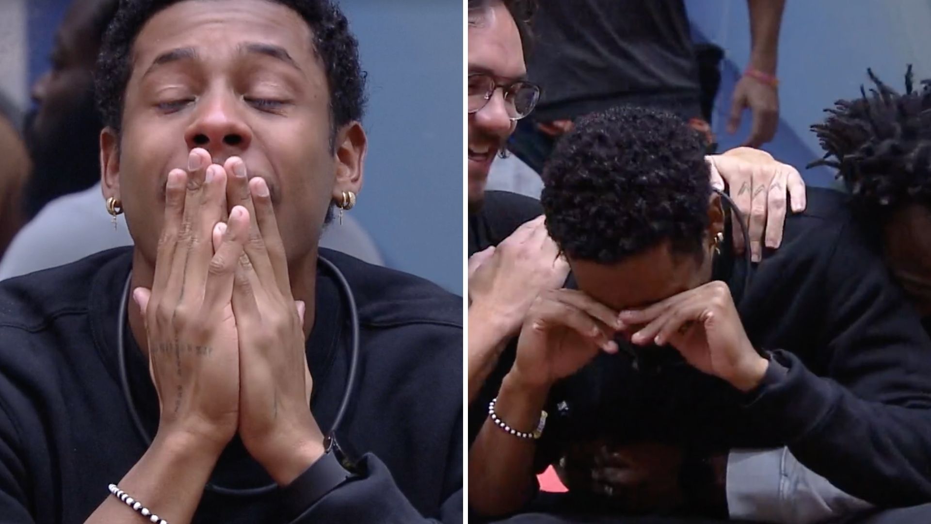BBB22: Paulo André sente o baque e preocupa Tadeu Schmidt: “Abracem ele por mim”