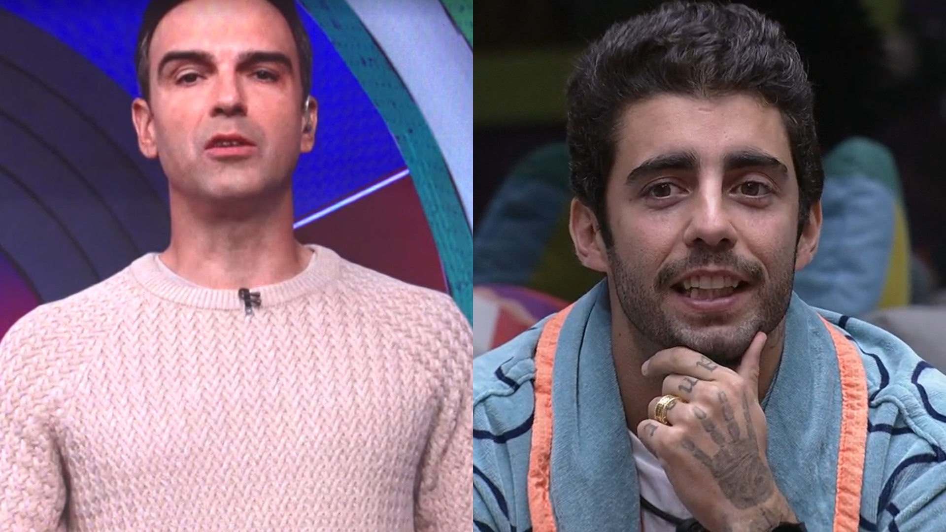 BBB22: Tadeu Schmidt dá bronca ao vivo em Scooby após atitude: “Esperando biscoito”