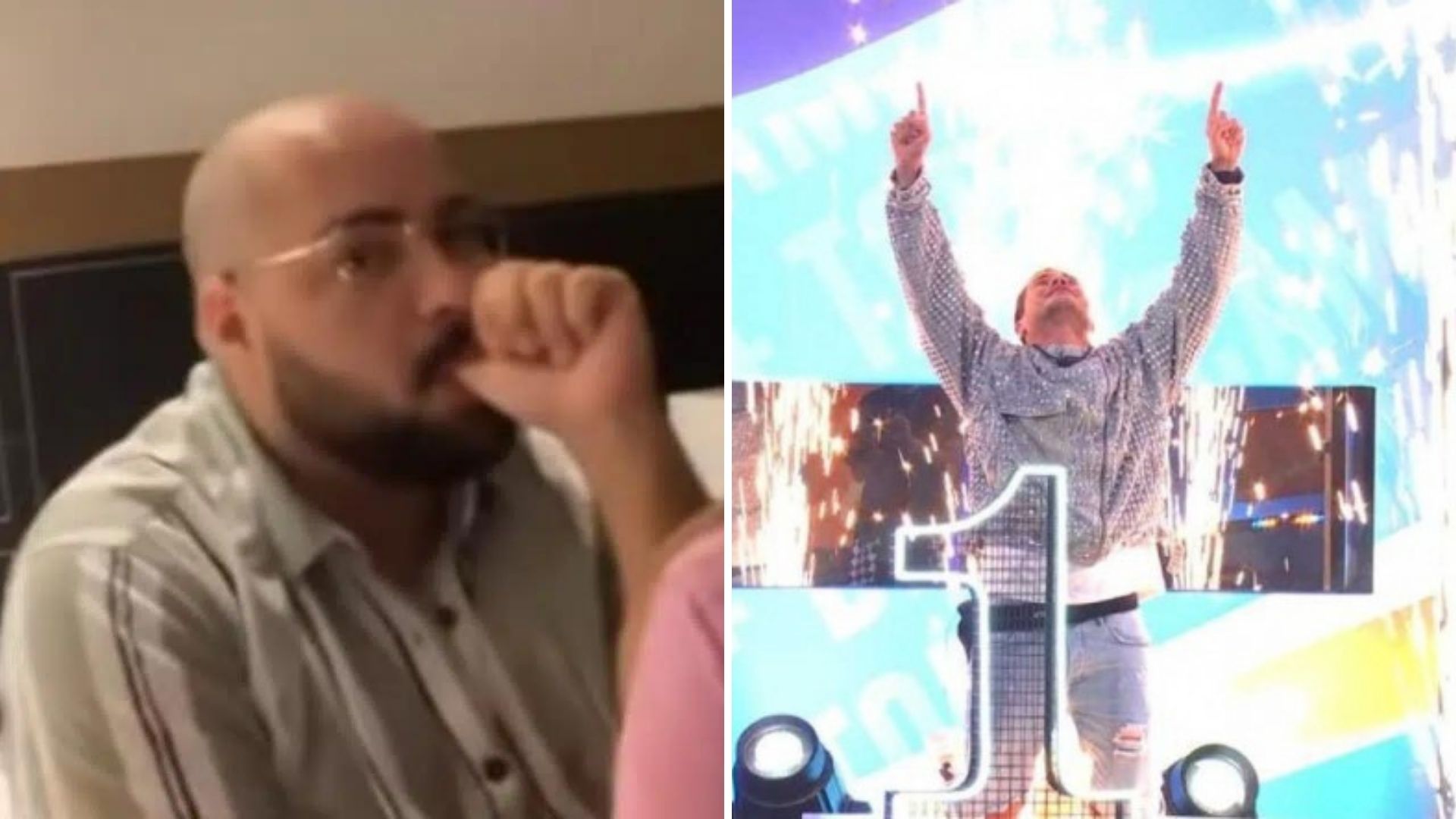 Vetado pela Globo, Tiago Abravanel chupa o dedo e vê final do BBB22 em hotel