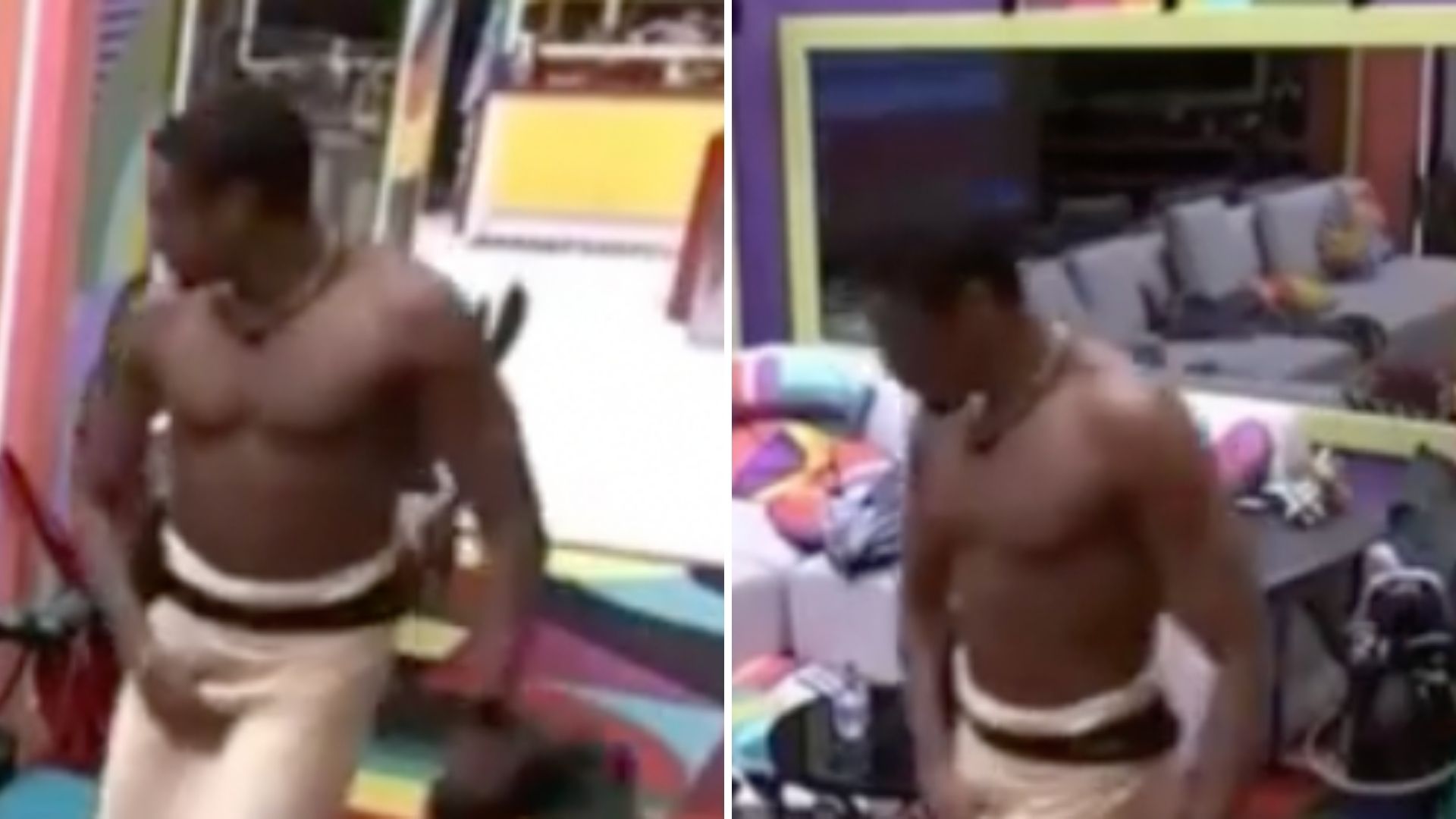 BBB22: Paulo André segura a mala em momento ousado e fãs se chocam: “Anaconda”