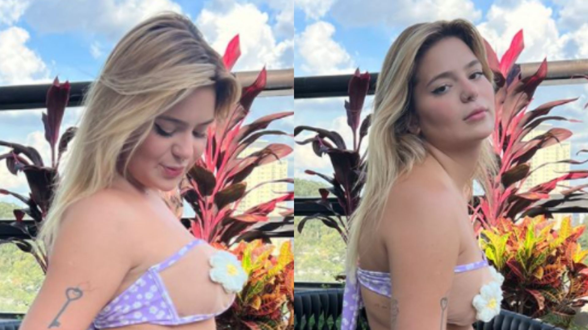 Ex-BBB Viih Tube dispensa pose e mostra curvas reais de biquíni: “Realidade”