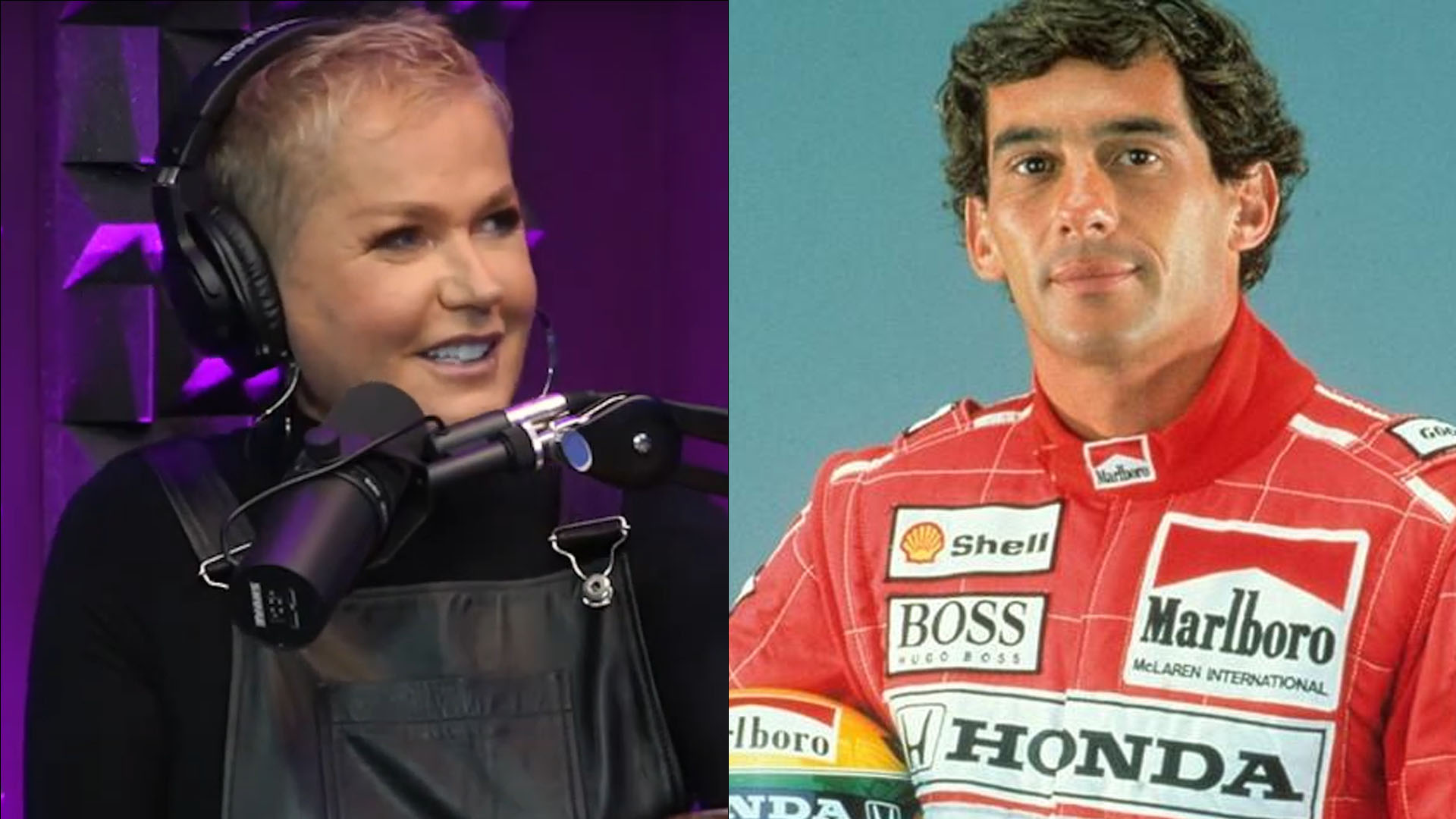 Xuxa Meneghel revela noite fetichista com Ayrton Senna: “Coloca o capacete?”