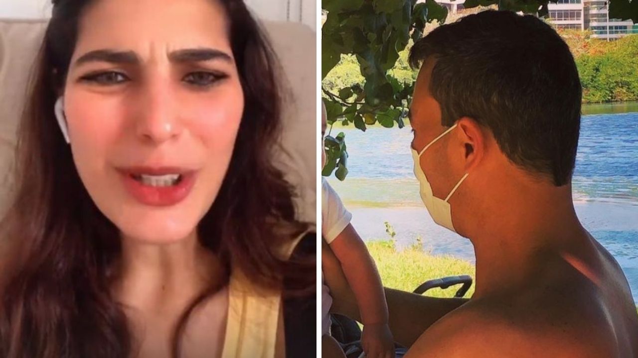 Emocionada, Andréia Sadi compartilha carinho dos gêmeos com o pai: “Não vou ver isso sozinha”