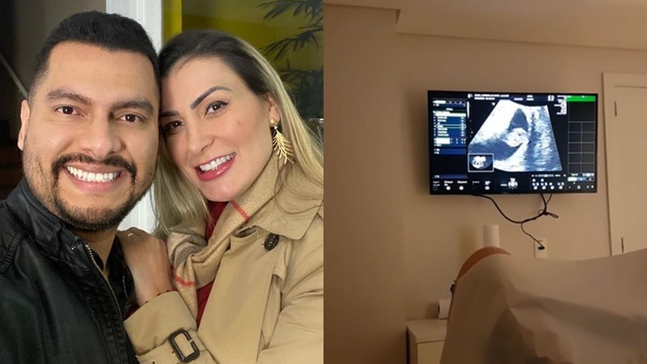 Grávida, Andressa Urach vê imagem do bebê pela primeira vez e se emociona: “Momento especial”