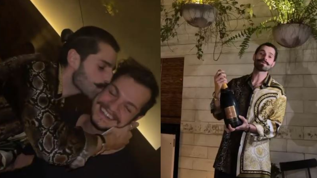 Alok e o irmão gêmeo celebrarem a chegada dos trinta e ganham festão chiquérrimo: “Trintou!”