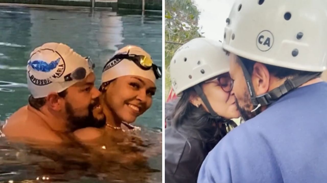 Ex-BBB Babu Santana se emociona ao comemorar dois meses de namoro: “Amor e cumplicidade”