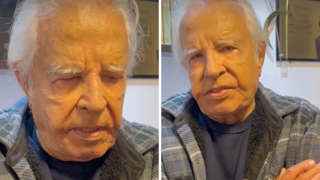 Cid Moreira publica vídeo com desabafo sobre seus bens: “Vou continuar lutando até morrer”