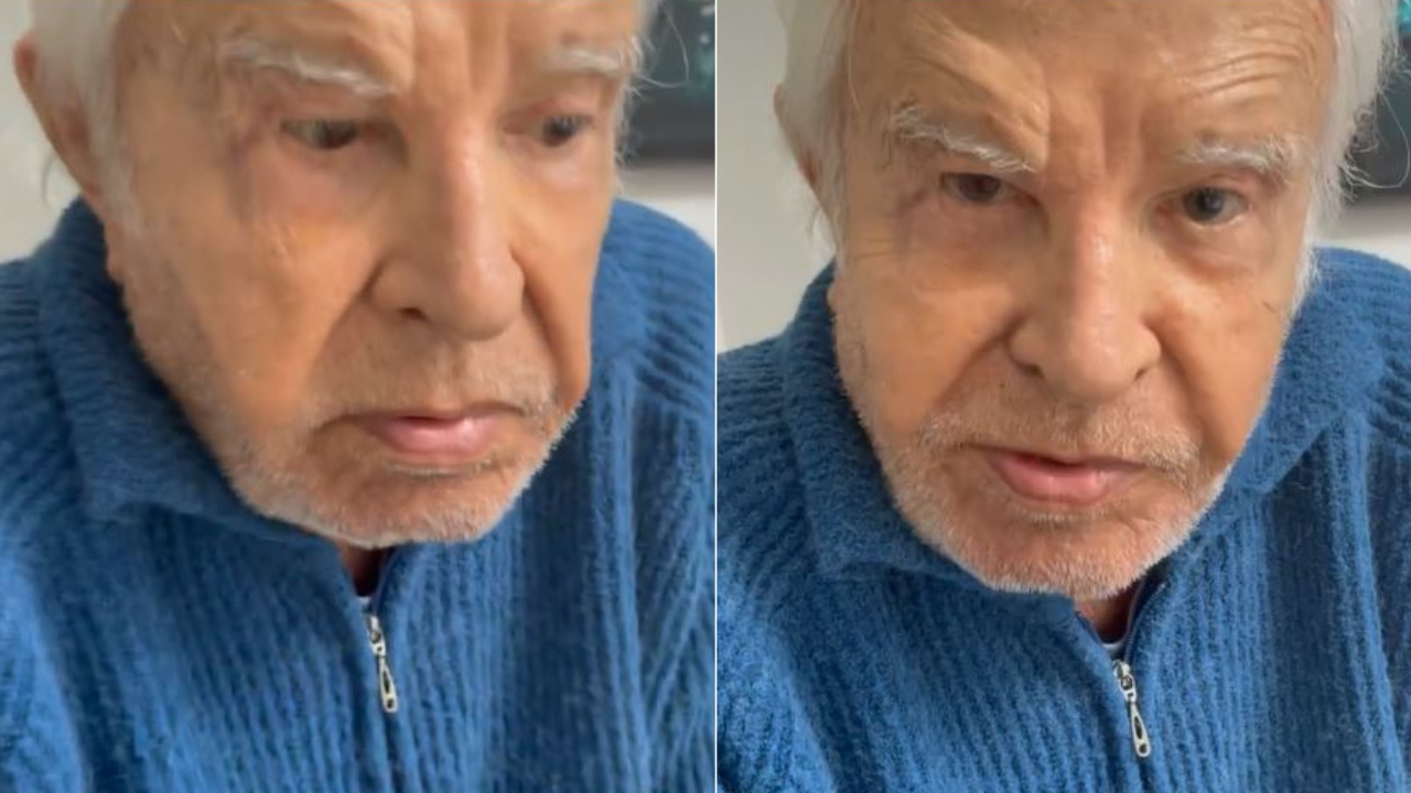 Após polêmica com os  filhos, Cid Moreira lamenta exposição da vida pessoal: “Não está tudo bem”