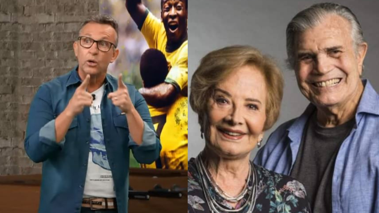 Craque Neto deixa protocolo de lado e faz homenagem emocionante a Tarcísio Meira ao vivo: “O maior de todos”