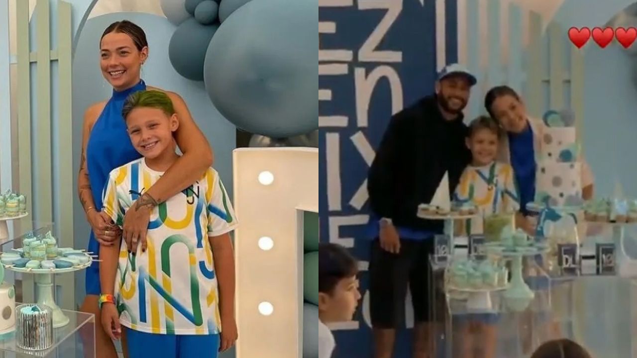 Filho de Neymar Jr., Davi Lucca ganha super festa de aniversário na Europa e reúne pai e mãe
