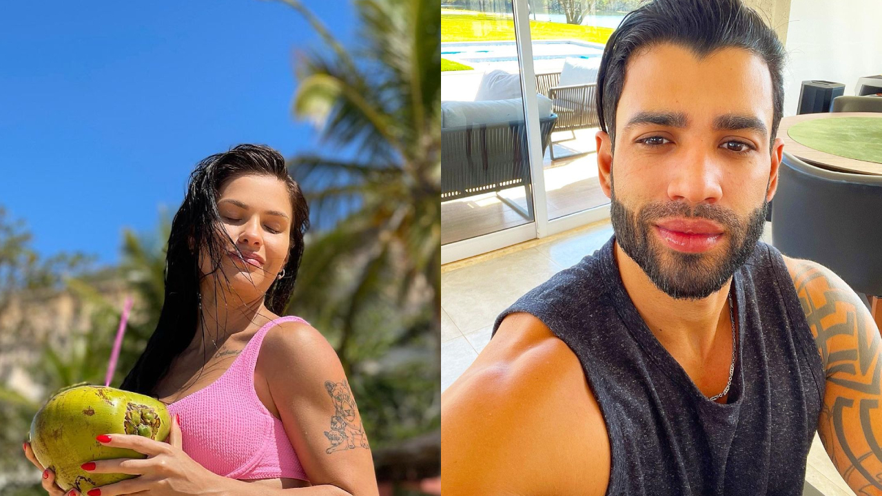 Andressa Suita posa de biquíni e fã diz que Gusttavo Lima precisa valorizar a esposa: ”Ela é perfeita”