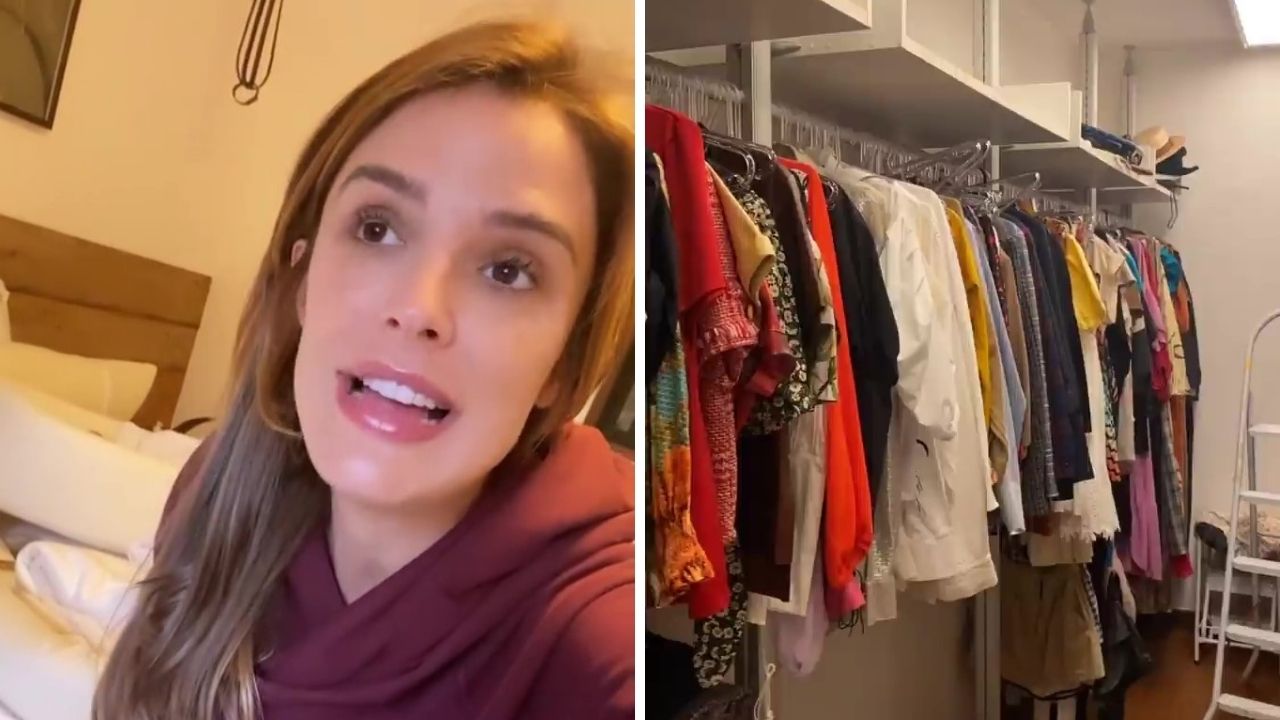 Falta espaço? Rafa Brites se desfaz de closet para fazer quarto do filho: “Estou doando muita coisa”