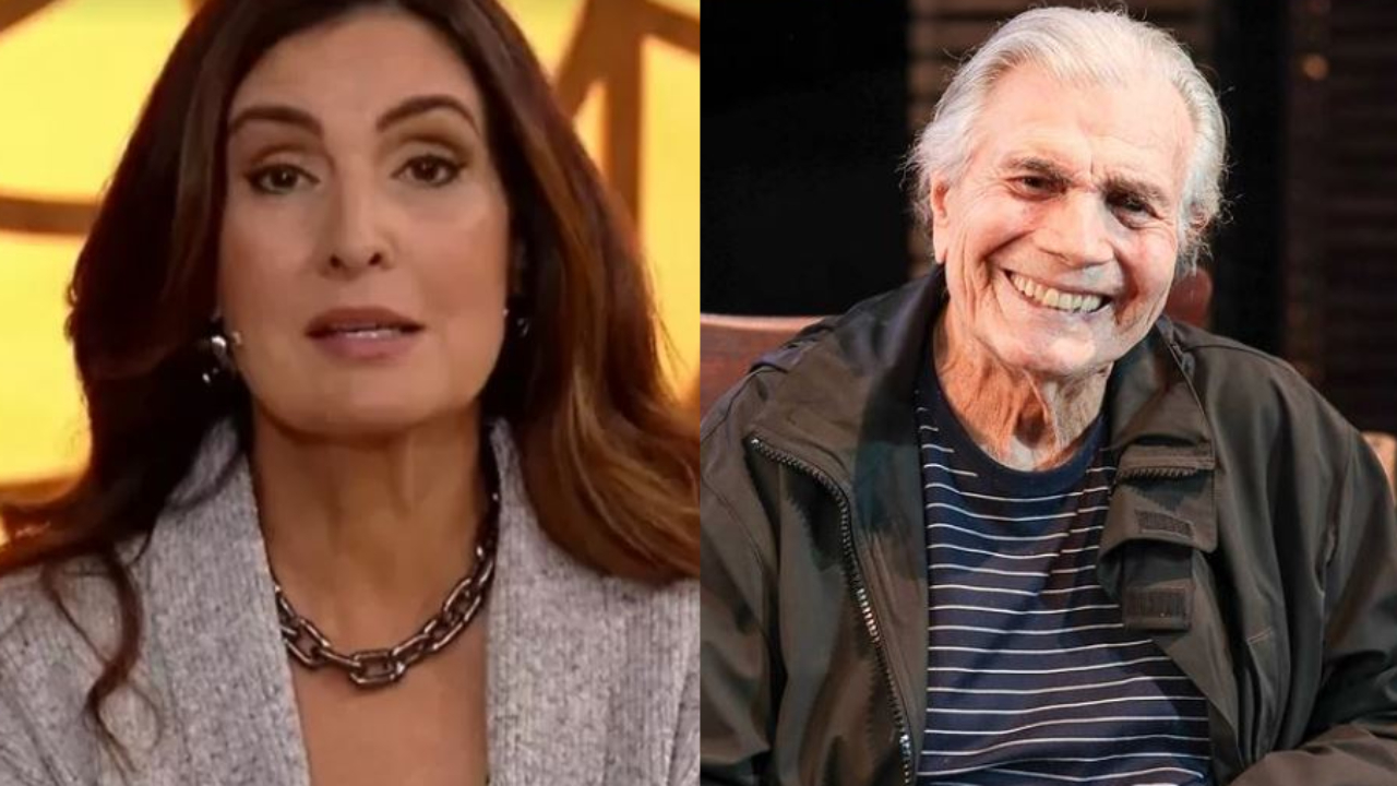 Ao vivo, Fátima Bernardes se emociona ao homenagear Tarcísio Meira no ‘Encontro’: “Um dos maiores da televisão”