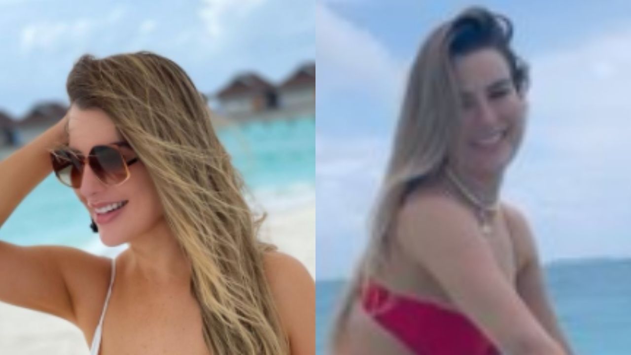 Desajeitada, Fernanda Keulla não perde a pose em passeio de jet ski e empina bumbum até o limite: “Inveja”