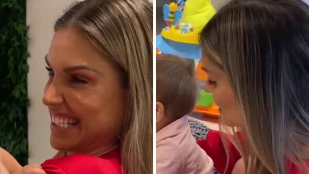 Flávia Viana se emociona com os primeiros passos do filho de 11 meses: “Tempo está voando”