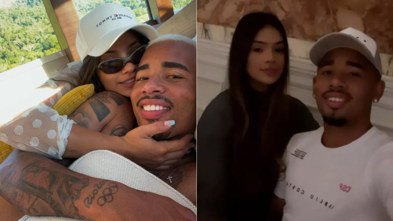 Apaixonado, Gabriel Jesus celebra aniversário de namoro com digital influencer: ”Um mês pra conta”