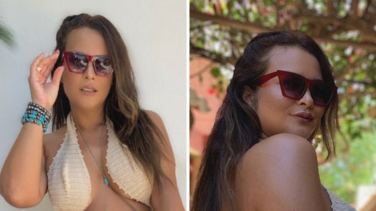 Poderosa, Geisy Arruda causa ao sair para passear com look de crochê e sem sutiã: “Sextou”