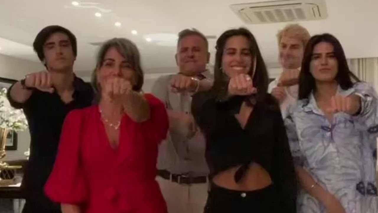 Glória Pires reúne a família para gravar coreografia famosa na internet: “Amei, quero mais”