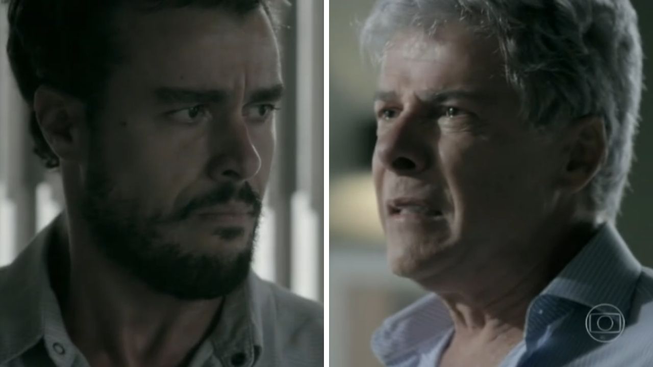 Império: Cláudio desiste de surra e joga verdades na cara de Enrico aos prantos: “Deformado e incapaz de amar”