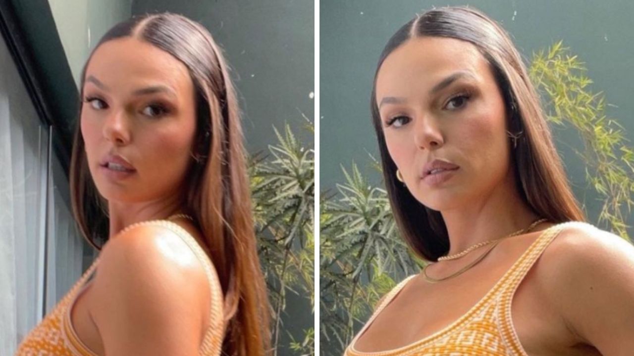 Sem roupa íntima, Isis Valverde posa com vestido coladinho avaliado em R$ 7 mil: “Maravilhosamente perfeita”